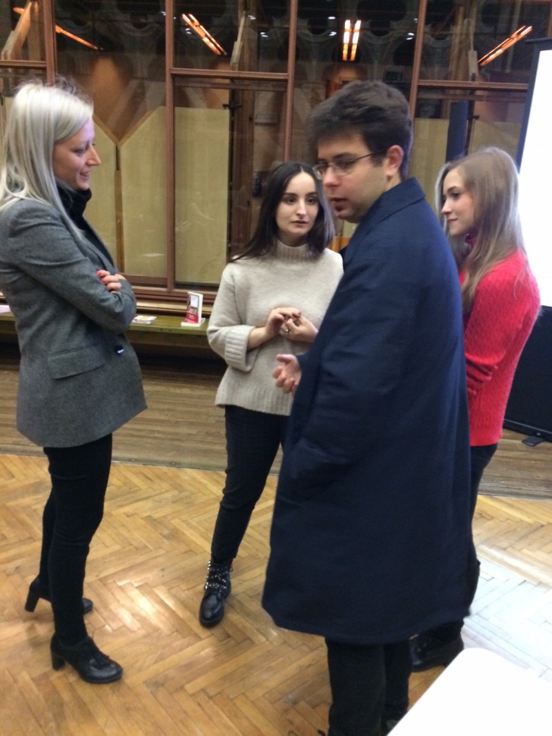 Marija Bradaš (levo) i studenti  Marijana Puljić, Enrico Davanzore, Rebecca Ivković